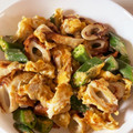 さちぶた♪'s cooksnap of when they made オクラとちくわの卵とじ.