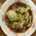 クックTC2ZBK☆'s cooksnap of when they made 白菜とキャベツとベーコンの和風炒め.