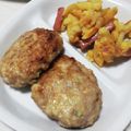 あゃぶぅ's cooksnap of when they made 豚ミンチと白菜で餃子ハンバーグ.