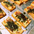 ちょるびんち's cooksnap of when they made おつまみに♡ネギ味噌チーズの厚揚げ焼き.
