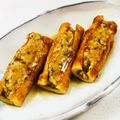 あっこ姉's cooksnap of when they made 焼き竹輪のレンコン肉詰めアレルギー対応.