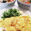 クックE662AA☆'s cooksnap of when they made 簡単！ベーコン乗せ卵炒め.