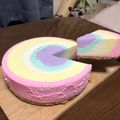 1515usagi's cooksnap of when they made レインボーレアチーズケーキ.