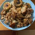 まめ郎's cooksnap of when they made 豚唐揚げニラまみれ.