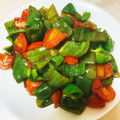 koma2022's cooksnap of when they made 簡単 5分でトマトとピーマンの中華炒め.