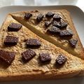 くじら食堂's cooksnap of when they made ❁練りゴマとチョコのトースト❁.