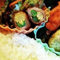 んーまっ's cooksnap of when they made ＊お弁当♪可愛いひまわり♡肉巻き＊.