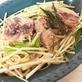 チェリチョコ's cooksnap of when they made サバ缶と水菜のペペロンチーノ.