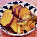 あーこ姐's cooksnap of when they made 〖薩摩芋と焼きネギのこっくり煮物♡〗.