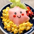 ＊sunlight＊'s cooksnap of when they made ハム１枚カービィごはん＊キャラ弁.