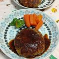 赤い電話's cooksnap of when they made ハンバーグをジューシー肉汁あふれる裏技7.