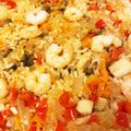 ゆかポニー☆'s cooksnap of when they made スペイン人が家で作るシーフードパエリア.