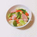 まあまま☆0403's cooksnap of when they made 魚肉ソーセージとお野菜の炒め物.