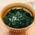 蜂蜜きなこ's cooksnap of when they made レンジで簡単☆わかめスープ。.
