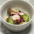QPはにー's cooksnap of when they made タコときのこのきゅうりマリネ.