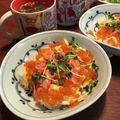 こつゆ514's cooksnap of when they made 乗せるだけ＊鮭とイクラの簡単寿司.