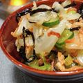 etsukoooo's cooksnap of when they made フライドオニオン入り。キャベツの浅漬け.