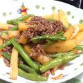 スージー＆ジル's cooksnap of when they made じゃがいもとインゲンと挽き肉のピリ辛炒め.