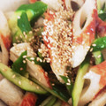 ゆち8's cooksnap of when they made きゅうりとちくわ 中華風サラダ.