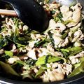 syoayamama's cooksnap of when they made 空芯菜と豚バラとしめじ♡中華風炒め.