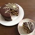 ‪きょうか's cooksnap of when they made サンセバスチャン　ダミエ柄チョコケーキ.