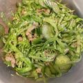 まーちゃんとみーくん's cooksnap of when they made きゅうりツナキャベツのマヨネーズ和え.