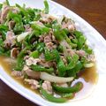 ヌーシ's cooksnap of when they made 豚肉で・・チンジャオロース?!.