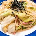 なつ♫'s cooksnap of when they made 簡単！いかの塩辛とキャベツのパスタ.