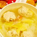 hiromi_ja's cooksnap of when they made 白菜と鶏団子の春雨スープ♪.