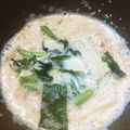 ばたみそーぱん☆'s cooksnap of when they made 朝ごはんに★オートミールの腸活★豆乳雑炊.