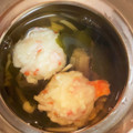 ☆ドキンちゃん☆”'s cooksnap of when they made 簡単　えのき　ワカメ　つみれの　お吸い物.