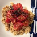 ベティ３'s cooksnap of when they made ひきわり納豆プチトマト塩こんぶ.