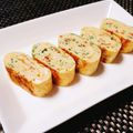 もふもふクロさん's cooksnap of when they made 桜エビと小ネギの卵焼き♡甘くない♪.