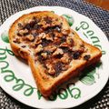 もふもふクロさん's cooksnap of when they made レーズンパンで❀シナモン珈琲トースト.