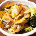 MV☆Jane's cooksnap of when they made 鮭とブロッコリーとかぼちゃのホットサラダ.