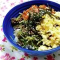 ｍａｒｉ♪'s cooksnap of when they made 簡単★豆苗ともやしのビビンバ風丼✿.