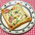 tokotann's cooksnap of when they made トーストアレンジ！グラタンパン.