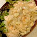 あい♪らんど's cooksnap of when they made 鶏むね肉のにんにくレモンクリーム煮.