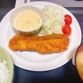 tonmyee's cooksnap of when they made 秋鮭のフライタルタルソース.