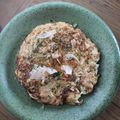 みるく茶's cooksnap of when they made グルテンフリー*オートミールのお好み焼き.