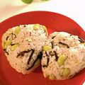 とのチャマ's cooksnap of when they made 枝豆とゆかりの塩昆布おにぎり.