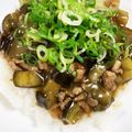 たかともしゃん's cooksnap of when they made 茄子と挽き肉のトロトロ丼.