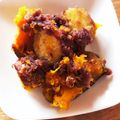 マンゴーがだいすき♪'s cooksnap of when they made カボチャとさつま芋の小豆和え.