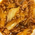 amaasin's cooksnap of when they made ピリ辛！豚ひき肉と白菜の丼♪.