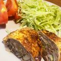 あいしょう's cooksnap of when they made 糖質オフ！揚げない簡単☆油揚げメンチカツ.