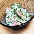 ジュスカ's cooksnap of when they made きゅうり＆カニカマのマヨサラダ.