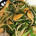 halaoyagi's cooksnap of when they made 鶏むね肉とニラもやしの中華炒め♪簡単.