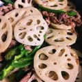がめらちゃん's cooksnap of when they made 牛肉とレンコンのオイスターソース炒め♪♪.