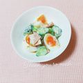まあまま☆0403's cooksnap of when they made ゴロッと卵ハときゅうりのハムサラダ.
