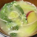 クックM6DK2O☆'s cooksnap of when they made さつまいもと小松菜の味噌汁.